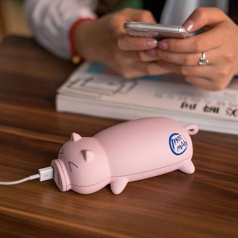 Cute Pig Power Bank #Battery, #Charge, #Cute, #IPhone, #Pink Cute Powerbank, Powerbank Design, Power Bank Charger, Pink Office, Usb Gadgets, Battery Bank, Solar Panel System, Power Banks, Travel Charger