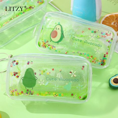 Transparent Pencil Case, Clear Pencil Case, Pencil Cases For Girls, Stationary Box, Mini Notepad, Cute Pencil Case, Kawaii School Supplies, Kawaii Pens, Cool School Supplies