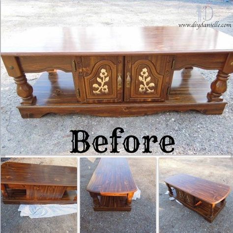 DIY Danielle: A Simple Makeover for a $10 Coffee Table... Here's the before, check out the AFTER. Coffee Table Redo, Crate Bench, Coffee Table Inspiration, Coffee Table Makeover, Diy Storage Bench, Old Coffee Tables, Building A Kitchen, Diy Entryway, Traditional Interior Design