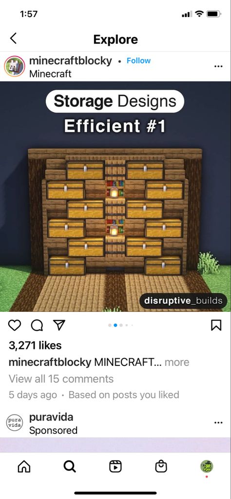 Chest Design Minecraft, Minecraft Storage Ideas Aesthetic, Chest Area Minecraft, Chest Storage Minecraft, Minecraft Storage Room Ideas Aesthetic, Minecraft Chest Room Ideas Aesthetic, Chest Room Ideas Minecraft, Chest Organization Minecraft, Minecraft Magazine Ideas