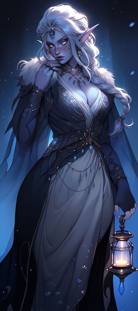 Queen Elf Art, Night Elf Priestess, Queen Of Air And Darkness Dnd, Moon Priestess Art, Lolth Dnd, Dnd High Elf Female, Drow Female Art, Moon Elf Female Dnd, Dnd Drow Female