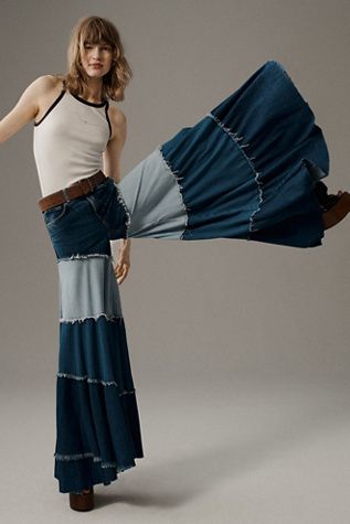 Women's Jeans + Denim Storefront Inspiration, Clothing Diys, Striped Tube Socks, Pants Ideas, 2024 Wardrobe, Statement Jeans, Free People Summer, Seattle Sounders, Denim Ideas