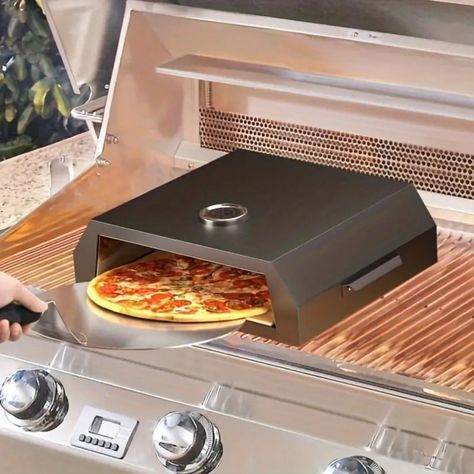 Phabules Grill Oven Built In Features - Temu Outdoor Table Top, Perfect Pizza Crust, Grill Gas, Portable Pizza Oven, Oven Outdoor, Wood Burning Pizza Oven, Gas Pizza Oven, Pizza Maker, Grill Oven