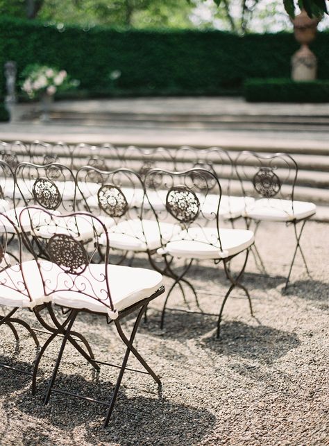 #chair  Photography: Kurt Boomer Photography - kurtboomerphoto.com  Read More: http://www.stylemepretty.com/2014/06/18/black-tie-al-fresco-affair-in-napa/ Napa Photography, Beaulieu Garden, White Wedding Ceremony, Wedding Reception Design, Ceremony Chairs, Trendy Bride, Elegant Weddings, Enchanted Evening, Outdoor Fall Wedding