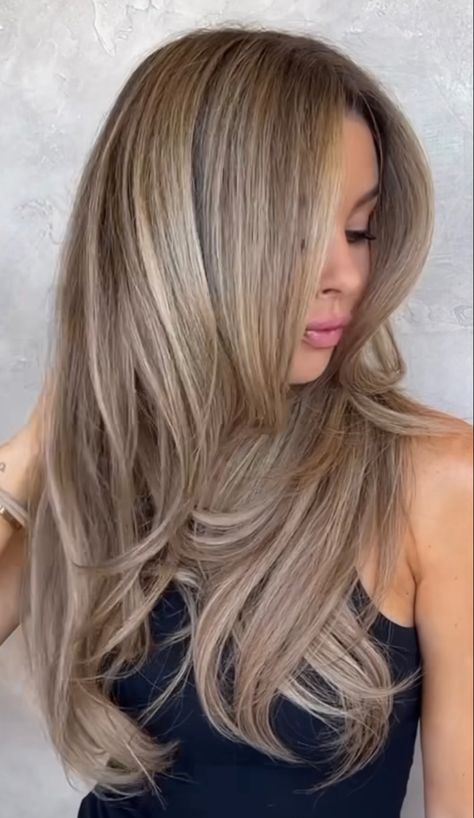 Simple Cute Hairstyles, Beach Blonde Hair, Light Brunette Hair, Sandy Blonde Hair, Baylage Hair, Beige Blonde Hair, Pelo Cafe, Blonde Hair Transformations, Blond Balayage