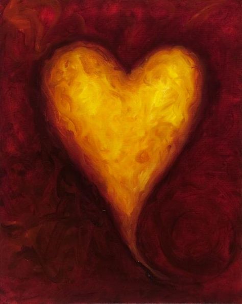 Painted Hearts, Divine Mother, With All My Heart, Gold Art, Heart Art, Abstract Acrylic, Featured Art, Acrylic Paintings, Heart Of Gold