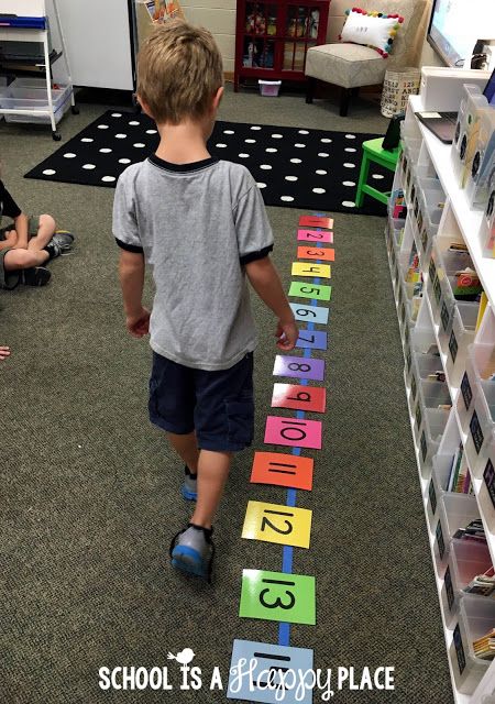 Life Size Number Line Diy Number Line For Classroom Wall, Kindergarten Number Line Activities, Number Line Activity, Number Line Games, Sequencing Numbers, Number Line Activities, Line Math, Geometry Activities, Addition Games