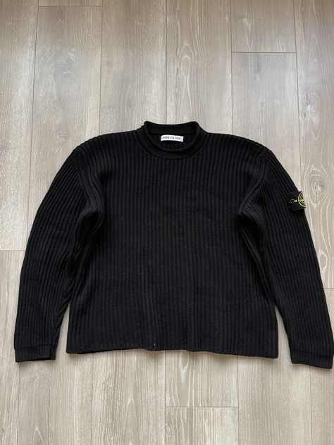 Stone Island Stone island black vintage knit sweater | Grailed Stone Island Патч, Stone Island Jumper, Stone Island T Shirt, Stone Island Zip Hoodie, Stone Island Thermosensitive Sweater, Island Outfit, Island Man, Stone Island, Vintage Knitting