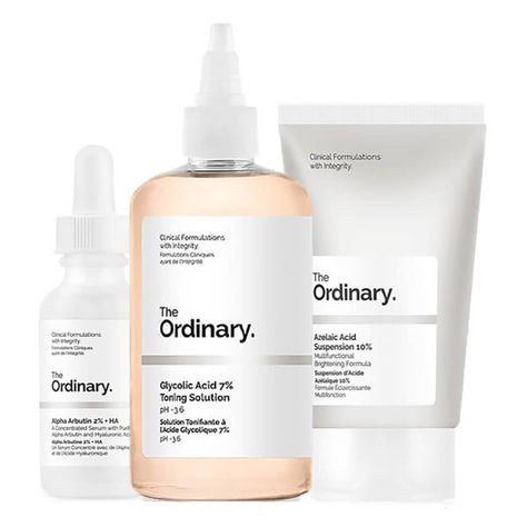 The Ordinary Pigmentation Bundle | Free US Shipping | lookfantastic The Ordinary Pigmentation, Pampered Princess, The Ordinary Alpha Arbutin, The Ordinary Glycolic Acid, Ordinary Skincare, Chemical Exfoliation, Azelaic Acid, Alpha Hydroxy Acid, Clogged Pores