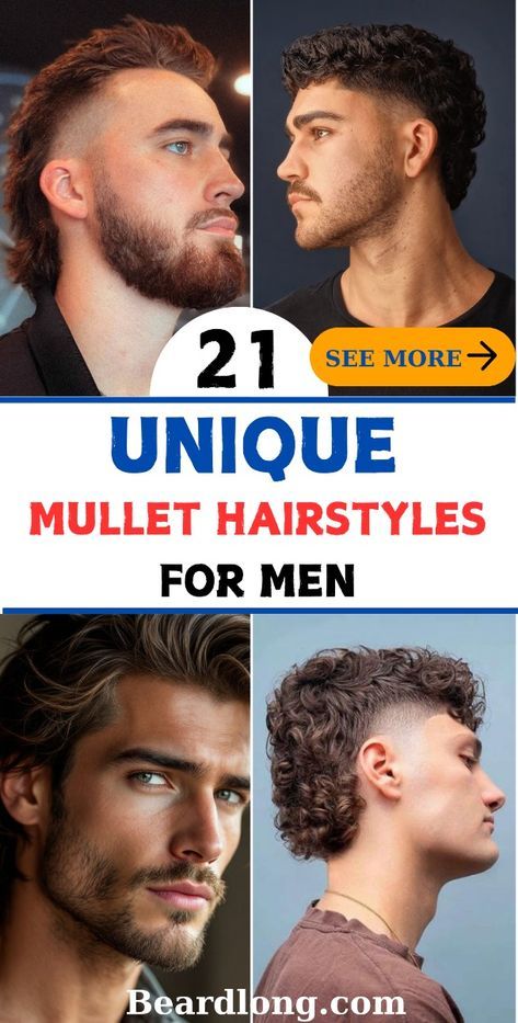 #BEAUTY, #RELATIONSHIPS #Fashion #Animals #Outfits #Winter Outfits #Animals Mullet For Wavy Hair Men, Mullet Hawk Men, Short On Top Mullet, Mens Perm Mullet, Hockey Mullet Hair, Oval Face Mullet, Mullet Man Bun, Textured Fringe Mullet Men, Semi Mohawk Men Hairstyles