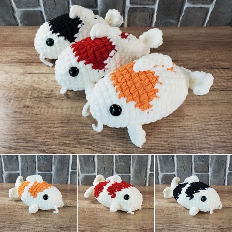 New Arrival! ✨ I'm obsessed with these new koi fish crochet plushies! 🎏 Crocheting them has been so much fun, and I can't get over how cute they turned out! Check out my blog for more details on these little guys. Now available on my Etsy shop. 😊 Pattern by @theresascrochetshop 🙏 . . . . #koifish #koi #fish #japanesekoi #newblogpost #crochet #crochetplushies #plushie #handmade #handmadewithlove #etsyfinds #cutethings #smallbusiness #adorable #crafts #crocheted #amigurumi #amigurumitoys #... Adorable Crafts, Plushie Handmade, Fish Crochet, Crocheted Amigurumi, Crochet Plushies, Japanese Koi, Origami Art, Amigurumi Toys, Koi Fish