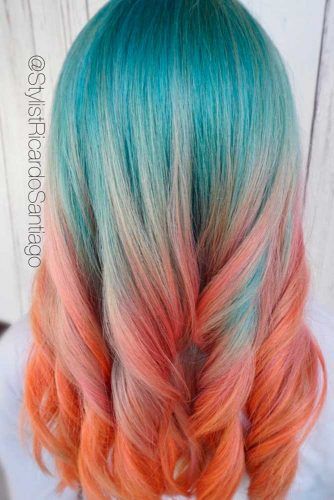 Try 18 Geode Hair Color Styles And#8211; New Trend in the World of Dyeing ★ See more: http://lovehairstyles.com/try-geode-hair-color-styles-new-trend-world-dyeing/ Teal Hair Color, Hair Color Styles, Hair Color Unique, Multi Colored Hair, Teal Hair, Multicolored Hair, Hair Color Purple, Pretty Hair Color, Ombre Hair Color