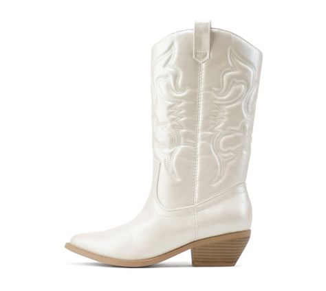 PRICES MAY VARY. Latest Fashion and Trend for Stylish and Sexy Look This style runs true to the size. Slip on Style for easy on/off Shaft length including heel: approximately 13" Heel Height: 1.75", Platform Height: .25" Soda shoes latest collection ~ "Reno" White Sparkly Cowgirl Boots, White Sparkly Boots, Rhinestone Cowboy Boots, Glittery Boots, Sparkly Boots, Shiny Boots, Halloween Dance, White Cowboy Boots, Soda Shoes