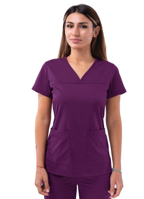 PRICES MAY VARY. PROFESSIONAL: Our PRO Collection Scrub Uniforms Are The Ideal Selection For Any Fashionable Nurse, Dental Assistant, Med & Nursing Students, Doctors, Hospital Workers And All Other Occupations In The Medical Field. With This Collection Experience A Elegant & Presentable Look While Being Comfortable & Equipped For Work! FIT & COMFORT: Offering A Tailored Fit With A Super Soft Stretch Performance Twill Fabric For Ease Of Movement. Experience Elegance And Comfortability With Our So Scrubs For Women, Hospital Workers, Scrubs Uniform, Medical Uniforms, Fashion Mask, Medical Field, Dental Assistant, Princess Seam, Scrub Tops