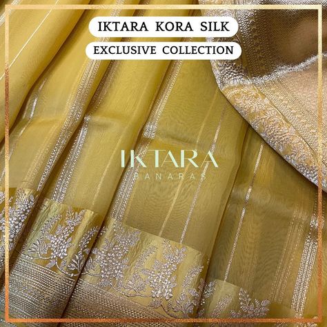 There is a huge demand for these silk sarees across the world for their style, softness, and texture. Have a Beautiful and exclusive collection of pure handwoven Banarasi Kora silk sarees for all your special occasions. Banarasi Kora Silk Sarees, Kora Silk Sarees, Fancy Sarees Party Wear, Kurta Designs Women, Party Wear Indian Dresses, Fancy Sarees, Kurta Designs, Your Special, Exclusive Collection