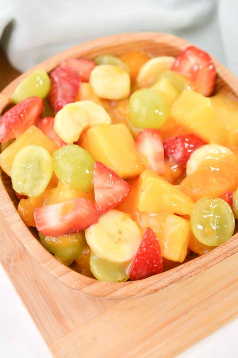 Heavenly Fruit Salad Easy Fruit Salad Recipes, Best Fruit Salad, Fruit Salad Recipe, Creamy Crab, Fruit Salad Easy, Quick And Easy Appetizers, Favorite Dessert Recipes, Fruit Salad Recipes, Inspired Recipes