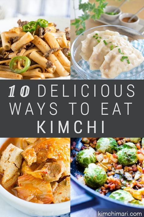 10 ways to eat Kimchi - includes Korean recipes for Kimchi stew, Kimchi fried rice, dumplings and more. #howtoeatkimchi #kimchirecipes #koreanfood #asianfood #asianrecieps #kimchimari Ways To Eat Kimchi, Meal Ideas Healthy, Kimchi Stew, Radish Kimchi, Rice Dumplings, Kimchi Fried Rice, Kimchi Recipe, Korean Recipes, Favorite Recipes Dinner