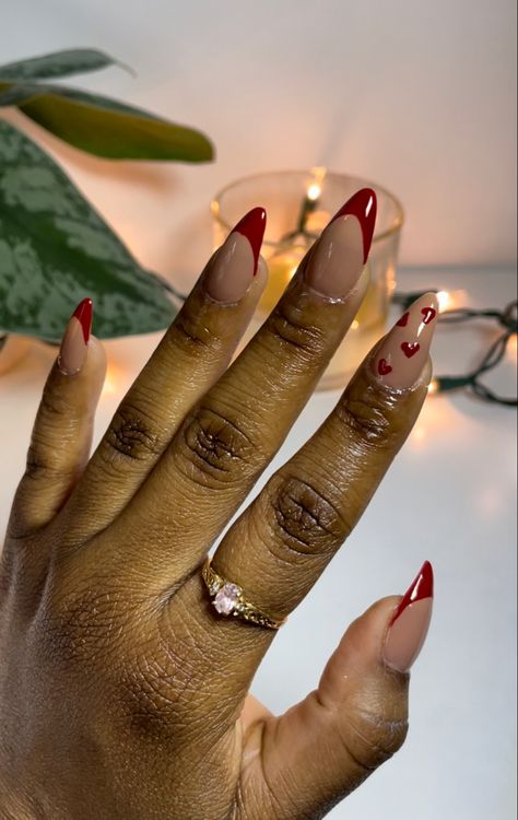 Cherry Wine Nails, Maroon Nail Designs, Wine Nails, Maroon Nails, Weak Nails, February Nails, Red Valentine, Cherry Wine, Cherry Nails