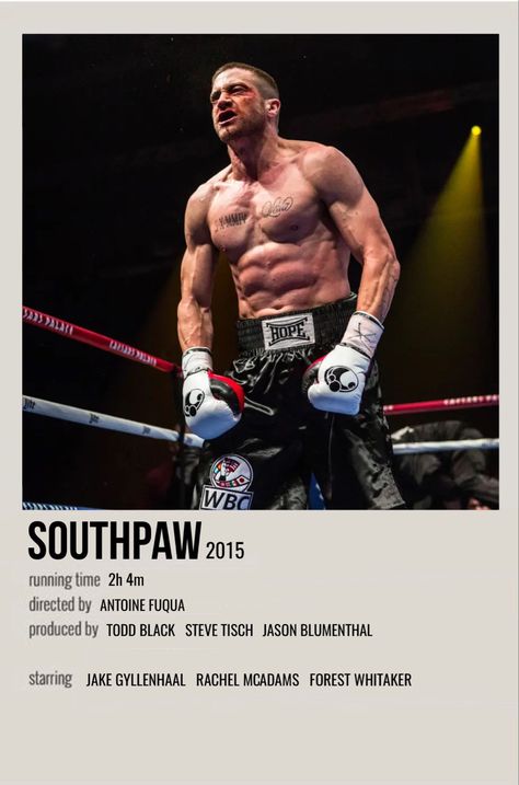 Southpaw Movie Poster, Southpaw Poster, Southpaw Wallpapers, Southpaw Movie, Film Set Design, Oona Laurence, Jake Gyllenhaal Movies, Spottie Dottie, Polaroid Movie Poster