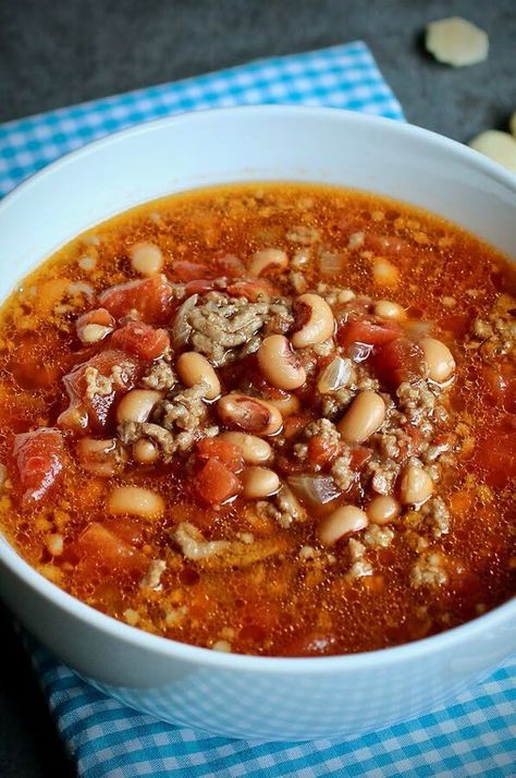 Black Eyed Peas And Stewed Tomatoes, Black Eye Peas And Stewed Tomatoes, Black Eyed Pea Soup With Sausage, Blackeye Pea Soup, Black Eyed Pea Chili, Black Eyed Pea Soup Recipe, Black Eye Peas Soup Recipes, Southern Soup Recipes, Blackeyed Pea Soup