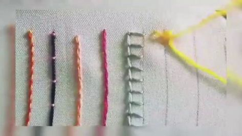 Point de base pour broderie à la main - YouTube Broderie Simple, Diy Broderie, Diy Embroidery Designs, Diy Artwork, Barbie Diy, Hand Embroidery Art, Couture Sewing, Diy Couture, Ribbon Embroidery