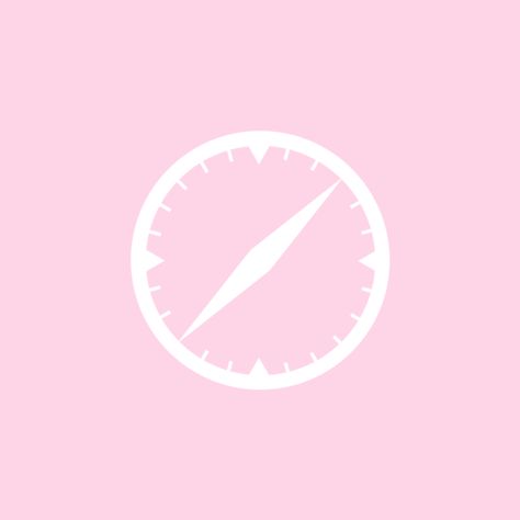 Safari Icon, Hello Kitty Themes, Apple Icon, Png Aesthetic, Pink Apple, Widget Icon, Iphone Icon, Phone Apps, Pink Logo