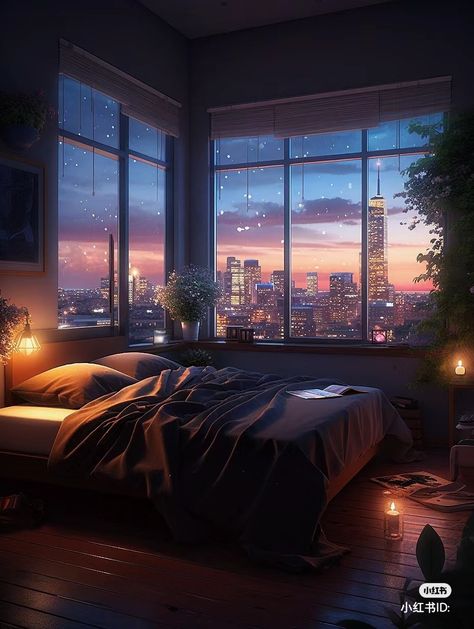 Chill Wallpaper, Anime House, Drawing Wallpaper, Anime Room, Fantasy Places, Window View, Dreamy Art, Alam Yang Indah, Anime Scenery Wallpaper