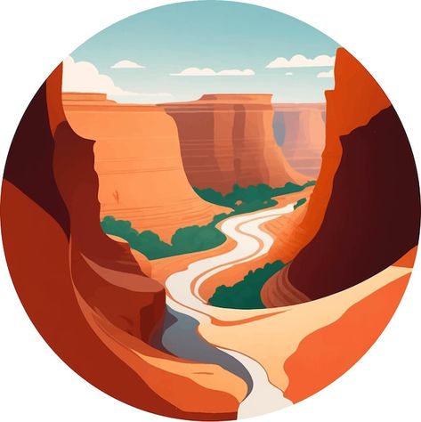 Vector canyon vector | Premium Vector #Freepik #vector #grand-canyon #utah #arizona #erosion Simple Pictures, Premium Vector, Grand Canyon, Graphic Resources, Utah, Vector Art, Arizona, Embroidery, Design