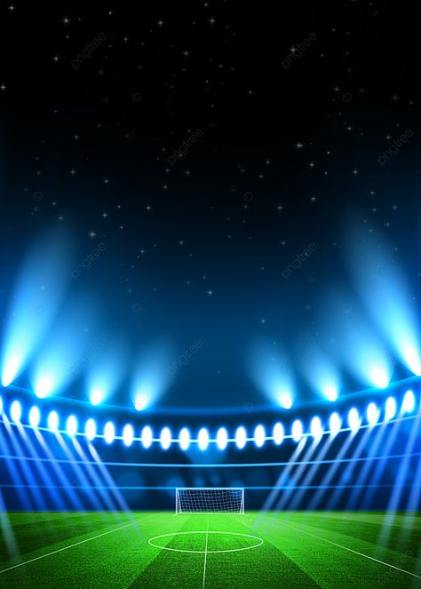 Football Field Background, Blue Spotlight, Field Background, Football Background, Black And Blue Wallpaper, Poster Flat, Technology Posters, Baby Backdrop, Bokeh Background