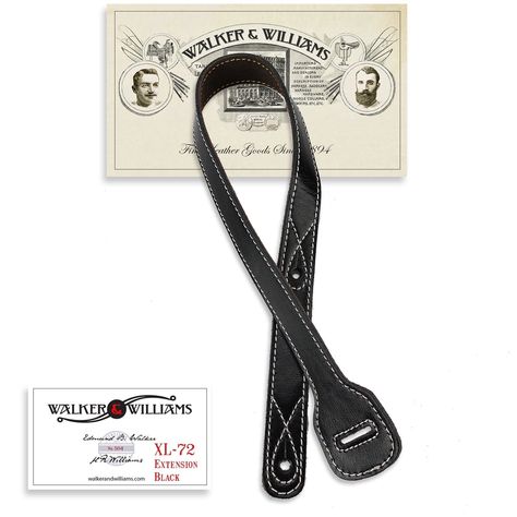 Walker #GuitarIdeas Black Guitar, Guitar Straps, Guitar Tips, Guitar Strap, Cool Guitar, Husband Love, Leather Goods, 100 Years, Extra Long