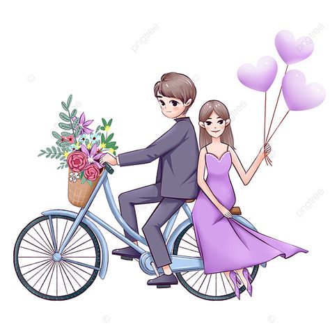 valentine's day,romantic,lovers,bicycle,fresh flowers,purple,balloon,men and women cycling,couple cycling,purple couple,purple dress,suit boy,basket of flowers,romantic confession,520 surprise,purple love balloon,flowers,romantic proposal,girl in the car,cartoon hand drawn Girl Proposing Boy Drawing, Couple Riding Bicycle, Girl In The Car, Cycling Couple, Purple Couple, Couple Cycling, Car Basket, Valentines Day Border, Cycle Drawing