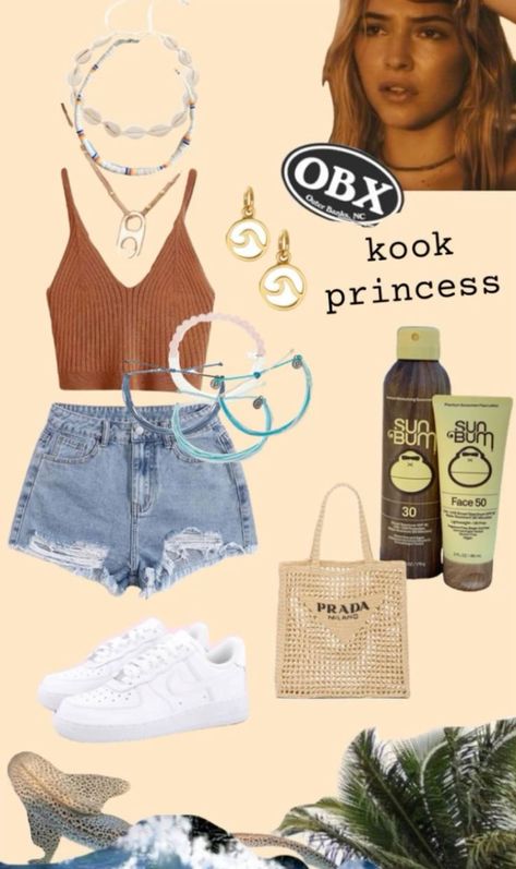 Sarah Cameron Bitmoji Outfits, Sarha Cameron Outfits, Sarah Cameron Outfit Inspiration, Outer Banks Inspired Outfits For School, Sarah Cameron Outfits Ideas, How To Look Like Sarah Cameron, Sarah Cameron Swimsuit, Sarah Cameron Outfits Shein, Obx Sarah Cameron Outfits