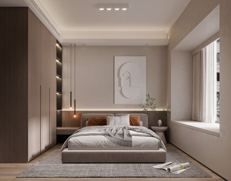 Bedroom Pop Design, Bedroom Ideas For Small Rooms, Minimal Bedroom, Hotel Room Design, Minimalist Bedroom Design, Showroom Interior Design, Wardrobe Design Bedroom, 아파트 인테리어, Home Design Living Room