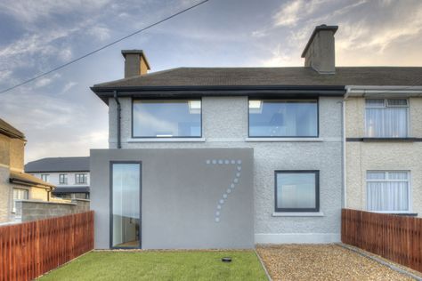 Council House Makeover, Council House Renovation, 1930 House, Small Townhouse, Uk Architecture, Porch Extension, Folding Sliding Doors, 1970s House, Building Facades