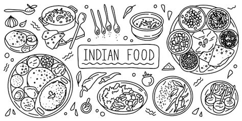 Food Line Art, Painted Fridge, Bullet Journal Work, Food Simple, Food Doodles, Mandala Art Therapy, Food Wallpaper, Diy Crafts Paper Flowers, White Illustration