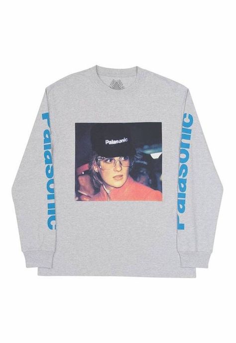 PALACE P.O.W. L/S TEE GREY MARL. #palace #cloth Palace Clothing, Graphic Design Images, Long Sleeve Tee Shirt, Shirt Design Inspiration, Streetwear Clothing, Long Sleeve Tee Shirts, Merchandise Design, Cut Shirts, Design Reference