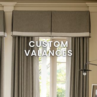 Custom valances at Calico. Pleated valances. Modern Window Blind, Box Pleat Valance, Bay Window Treatments, Simple Window Treatments, Custom Valances, Airy Room, Cosy Room, Modern Window, White Windows