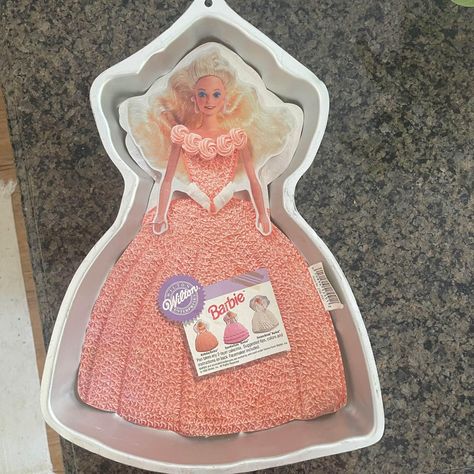 Vintage Barbie cake Pan By wilton - Cake Pans & Molds - Van Wyck, South Carolina | Facebook Marketplace 2 Layer Cakes, Wilton Cake Pans, Little Pony Cake, Barbie Cake, Wilton Cakes, Character Cakes, Barbie Birthday, Cake Pan, Birthday Party Cake