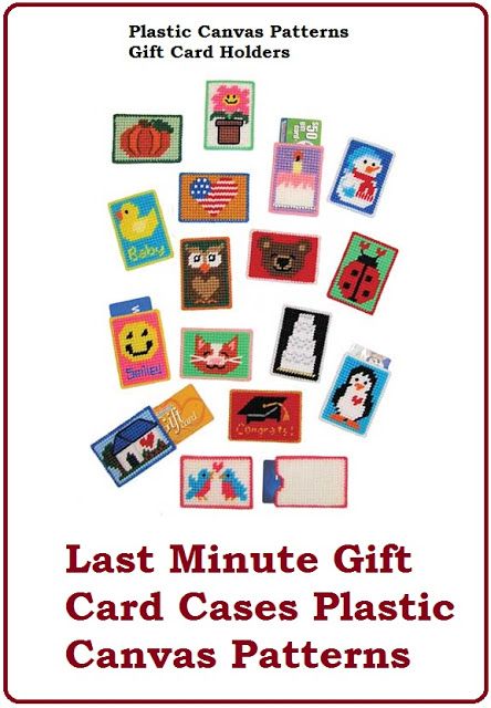 Plastic Canvas Patterns Free Christmas Gift Card Holders, Plastic Canvas Gift Card Holder Pattern Free, Plastic Canvas Gift Card Holder Pattern, Plastic Canvas Gift Card Holders, Playing Card Case, Mastercard Gift Card, Note Pad Holder, Last Minute Gift Ideas, Cool Gifts For Teens