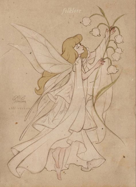 Folklore White Dress, Vintage Fairy Art, Alef Vernon, Taylor Swift Drawing, Folklore Art, Music Collage, Vintage Fairy, Vintage Fairies, Taylor Swift Album