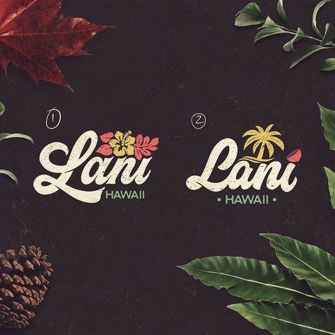 Hawaiian Logo, Hawaii Logo, Hotel Logo Design, Hawaiian Design, Clothing Brand Logos, Hawaiian Designs, Hotel Logo, Hawaiian Food, Hawaiian Outfit