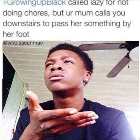 African Memes Humor, Growing Up Black Memes, Growing Up Black, African Memes, African Jokes, Black People Memes, Ur Mum, Doing Chores, Black Memes