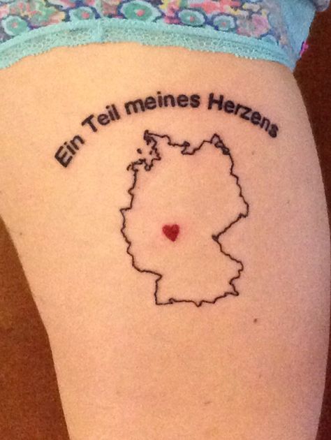 My Germany Tattoo. Because a part of my heart still lives there Tattoo Germany Ideas, Germany Tattoo Ideas Small, Germany Inspired Tattoo, German Heritage Tattoo, Berlin Tattoo Ideas, Germany Tattoo Ideas, German Tattoo Ideas, German Tattoo Ideas For Women, Munich Tattoo