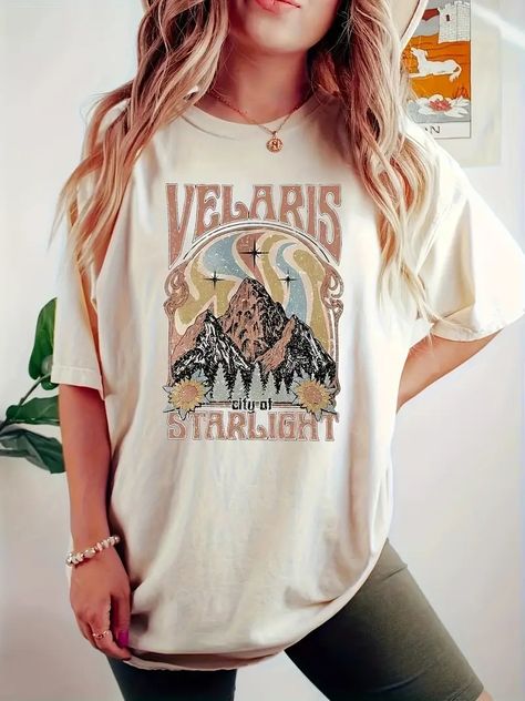 Court Of Dreams, Velaris City Of Starlight, City Of Starlight, The Night Court, Night Court, Book Clothes, Book Lover, Top Casual, Favorite Shirts