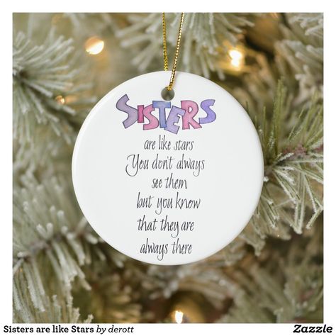 Sister Ornaments, Cricut Ornaments, Sister Ornament, Custom Ornaments, Christmas Custom, Custom Christmas Ornaments, Family Keepsakes, Memorial Ornaments, Custom Ornament