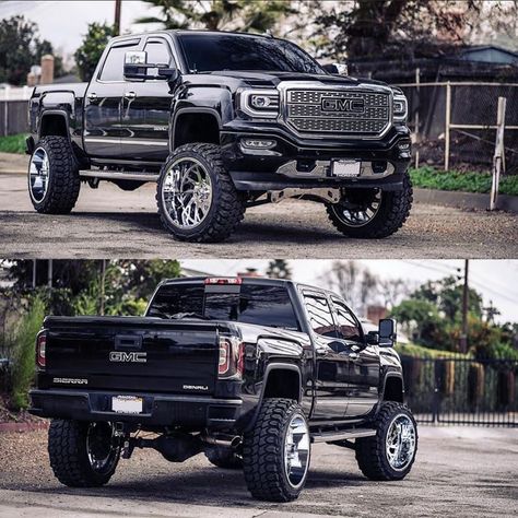 GMC Sierra equipped with a Fabtech 6” Lift Kit Gmc Denali 1500 Lifted, Custom Gmc Sierra 1500, Gmc Sierra 1500 Lifted, Gmc Elevation, Gmc Sierra Lifted, Gmc At4, Gmc Denali Truck, Trucks Gmc, Denali Truck