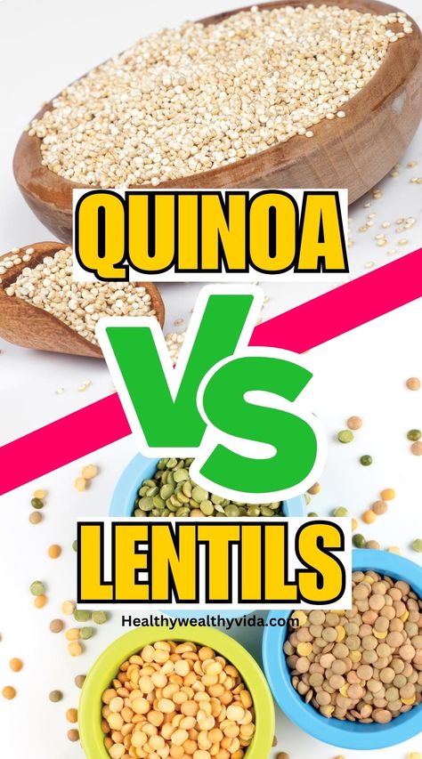 Quinoa Or Lentils? Which one packs the most nutritional punch? Both quinoa and lentils are incredibly nutritious, but which one is the ultimate winner when it comes to packing the most nutrition into your diet? Let’s take a look at each food individually and compare their respective nutritional benefits so you can decide for yourself. Quinoa Nutrition Facts, Quinoa Benefits Facts, Lentil Benefits, Benefits Of Lentils, Health Benefits Of Quinoa, Quinoa Health Benefits, Lentils Benefits, What Is Quinoa, Lentil Nutrition Facts