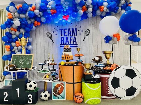 Tennis Party Decorations, Sport Birthday, Sports Party Decorations, Tennis Party, Sports Birthday, Sports Party, Samara, 7th Birthday, Party Time