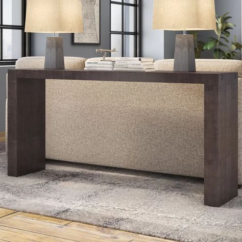 Trent Austin Design Carressa Console Table & Reviews | Wayfair Table Behind Couch, Behind Couch, Gorgeous Sofas, Wood Console Table, Wood Console, Sofa Tables, Console Tables, Sofa Table, Room Table