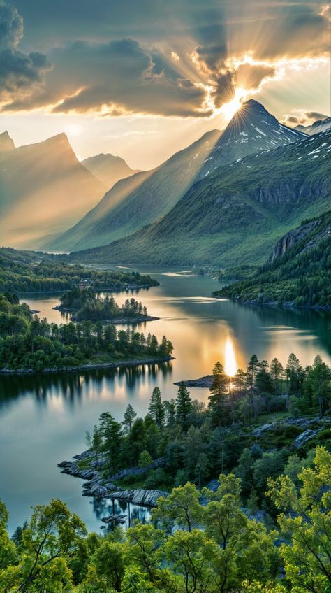 Norwegian Aesthetic, Sweden Landscape, Norwegian Mountains, Italian Mountains, Norwegian Summer, Norwegian Landscape, Island Scenery, Nordic Landscape, Norway Landscape